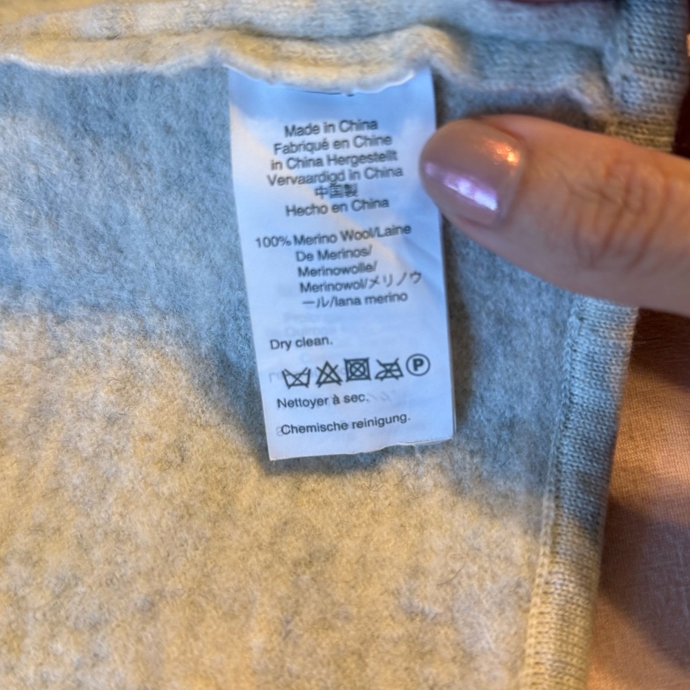 🐑 Madewell Lombard Coat / Open-Faced Jacket |  Oatmeal  |  Medium / Large - Picture 6 of 11